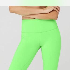 ALO Yoga Bright Green Leggings